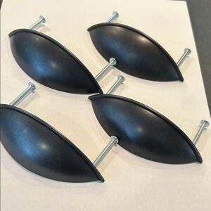 Black Wall (dark oil rubbed bronze) Drawer/Cabinet Pulls